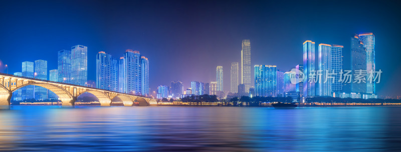 长沙城市天际线夜景