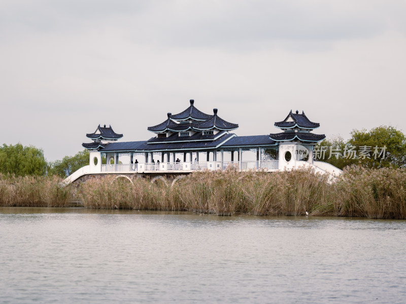 无锡鼋头渚太湖仙岛建筑