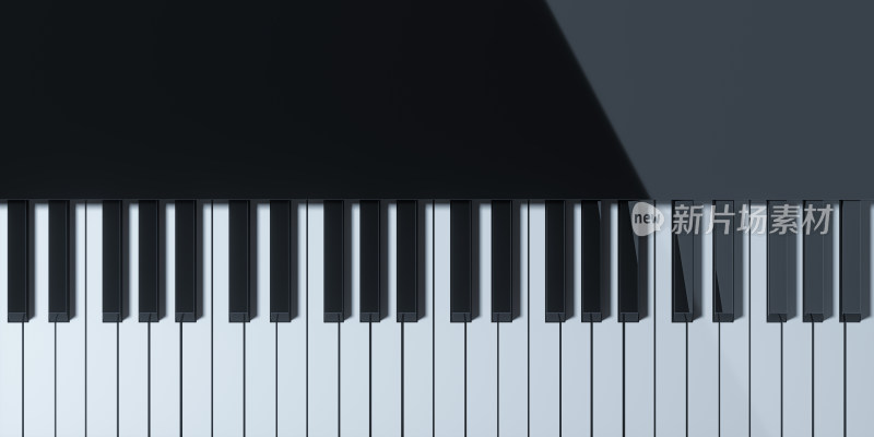 钢琴琴键 3D渲染