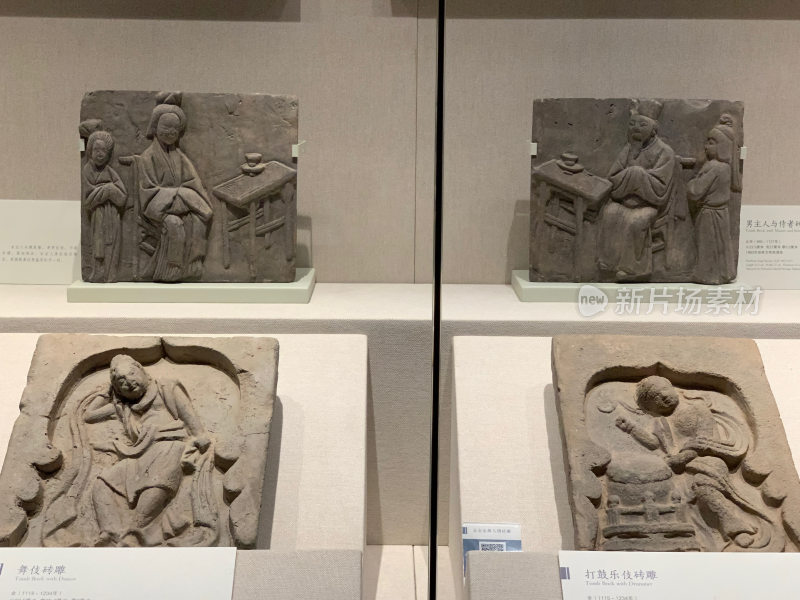 古代人物砖雕博物馆展示