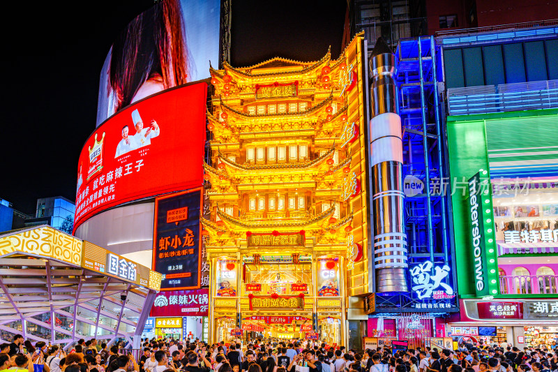 长沙城市风光夜景