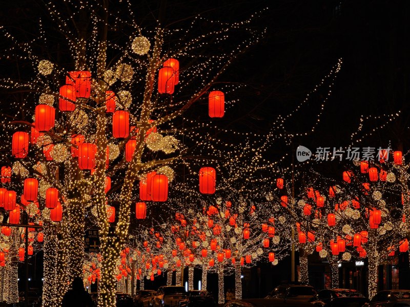 北京新年街道布景