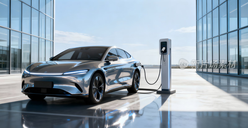 现代电动汽车户外充电场景