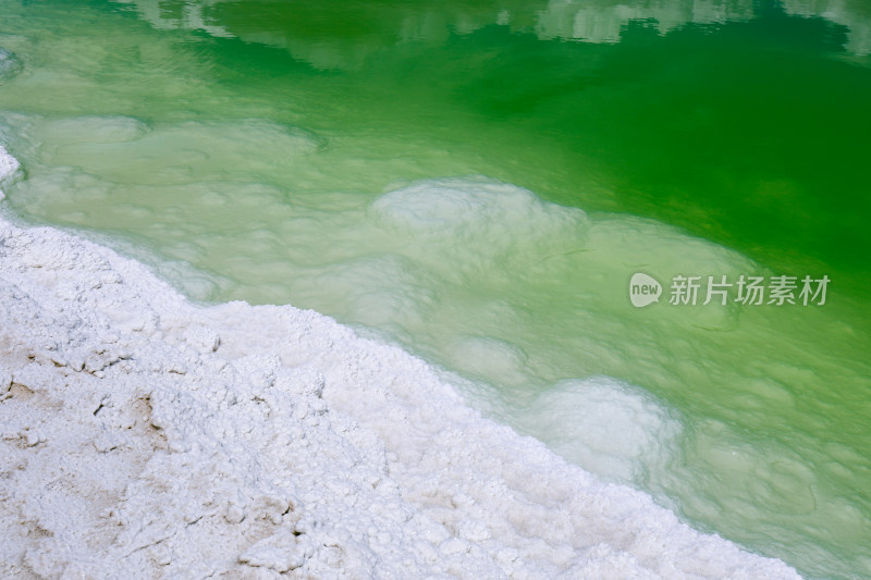 西北盐湖地理特征自然风光