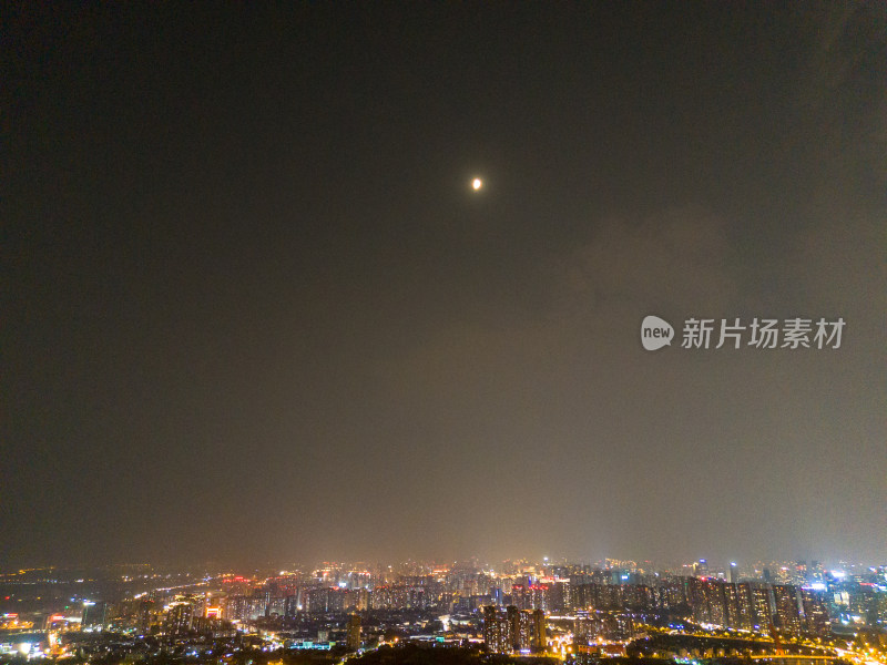 成都金融城夜景航拍图