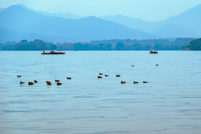 浙江杭州西湖风景名胜区秋景