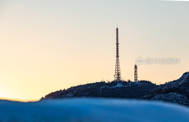 山东济南千佛山雪景