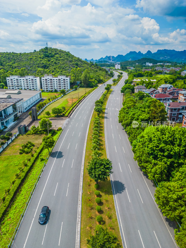 广西桂林的桂竹路交通