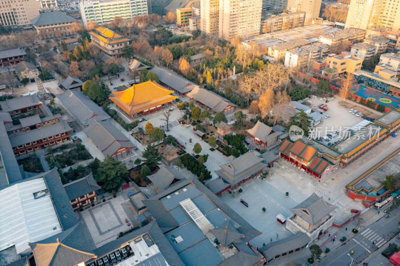 西安大兴善寺航拍