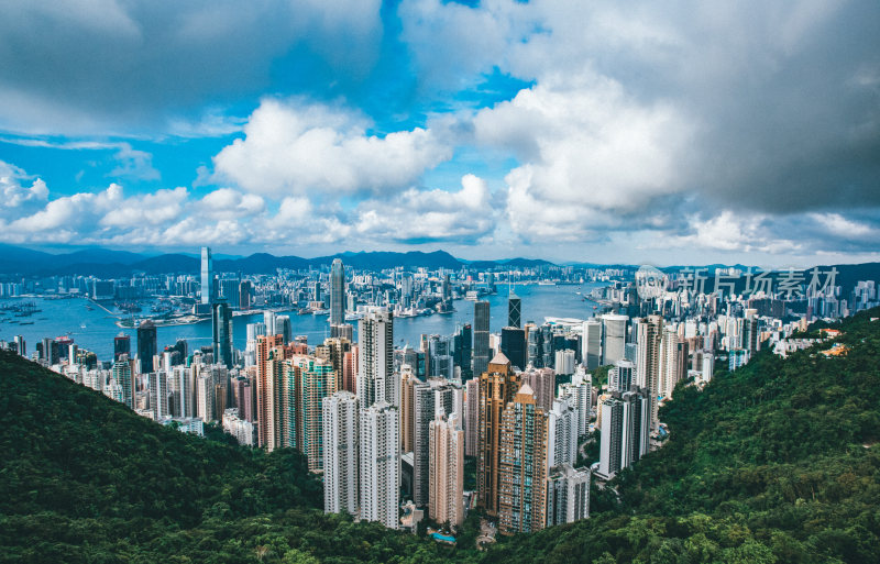 香港维多利亚港城市风光