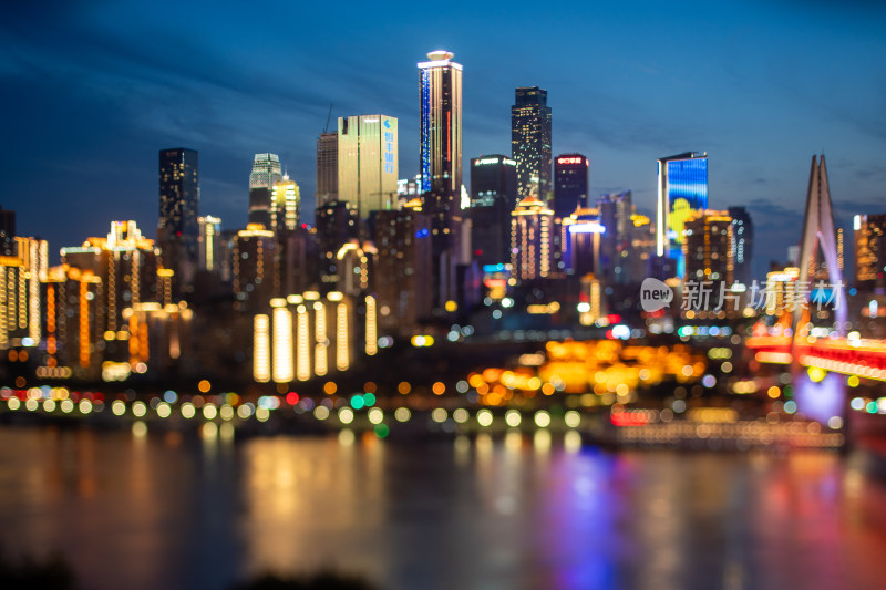 重庆东水门大桥城市夜景