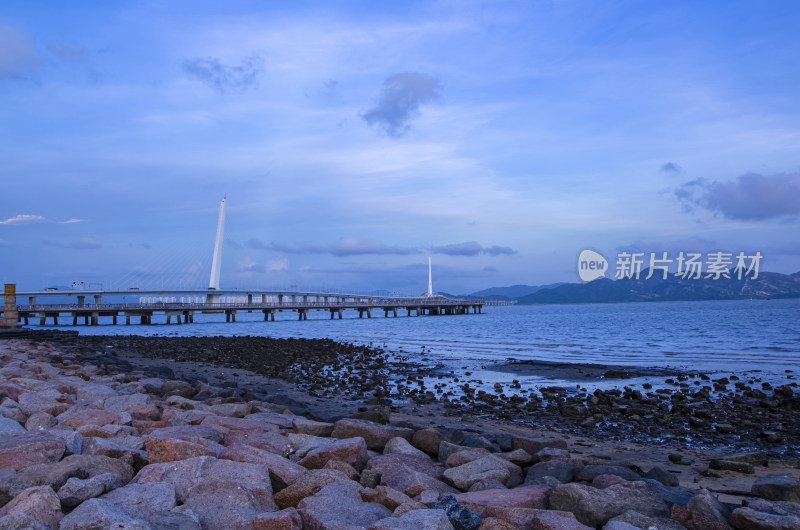 深圳湾公路大桥海景风光