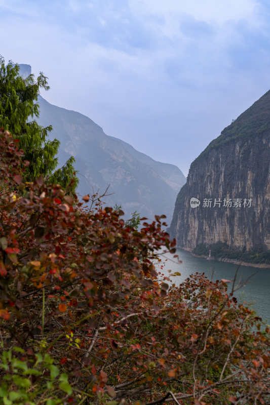 长江三峡重庆奉节瞿塘峡山水风光