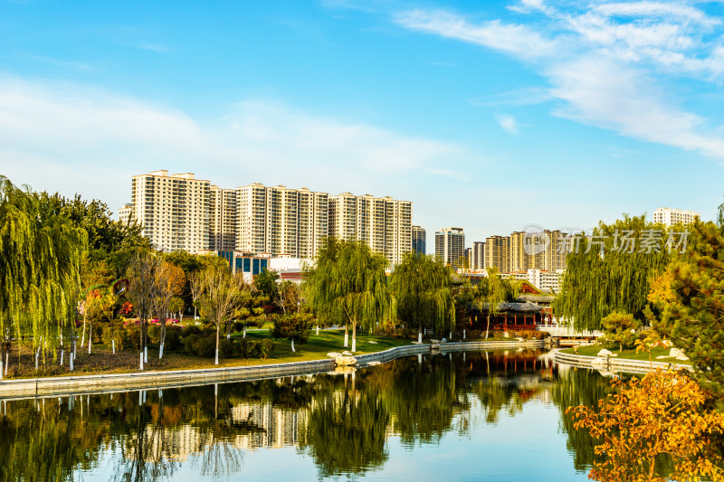 山西省太原市城市天际线景观