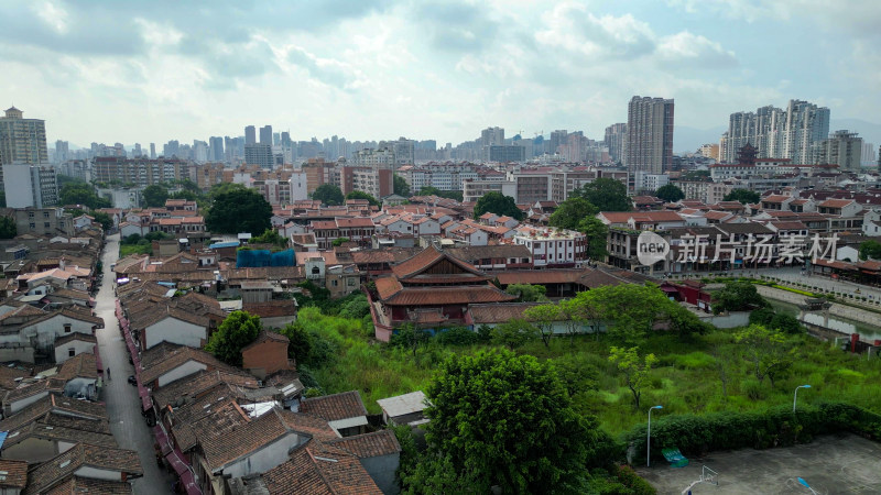 航拍福建漳州古城