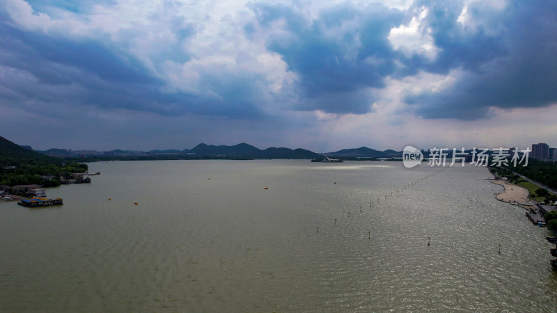 江苏徐州云龙湖云龙山5A景区航拍图