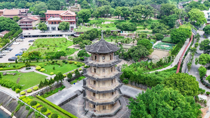 福建莆田南山广化寺释迦文佛塔航拍