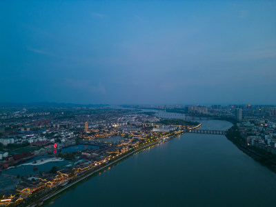 江西抚州抚州文昌里历史文化街区夜景