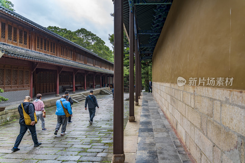 浙江普陀山法雨寺禅院建筑风光