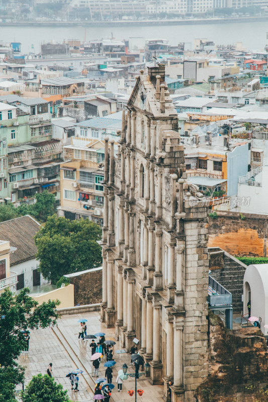 澳门半岛老城区城市风光