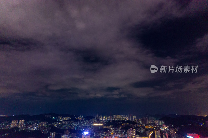 贵阳城市夜景万家灯火航拍摄影图