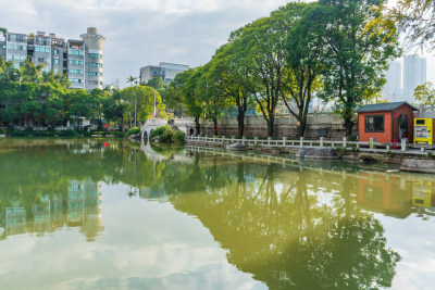 福州黎明湖公园景色