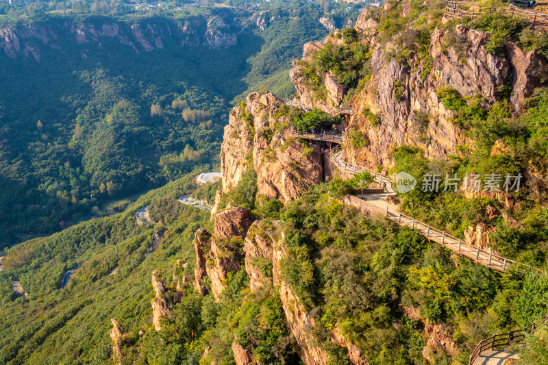 中国河南省伏羲山红石林景区