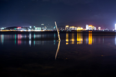 云南大理古城夜景