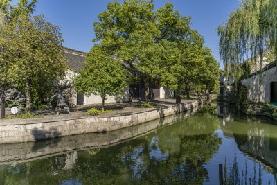 浙江绍兴柯岩景区柯岩鲁镇风景