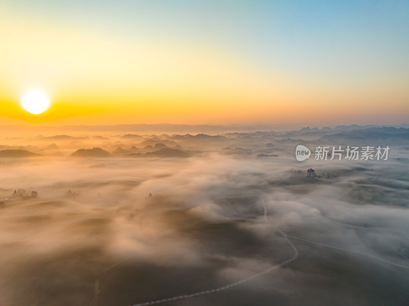 贵州遵义湄潭茶海