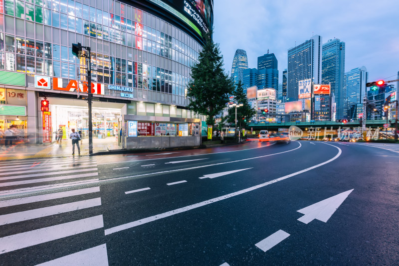 日本东京新宿区歌舞伎町一番街周边街景