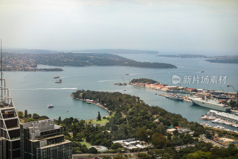 澳大利亚悉尼城市海港航拍
