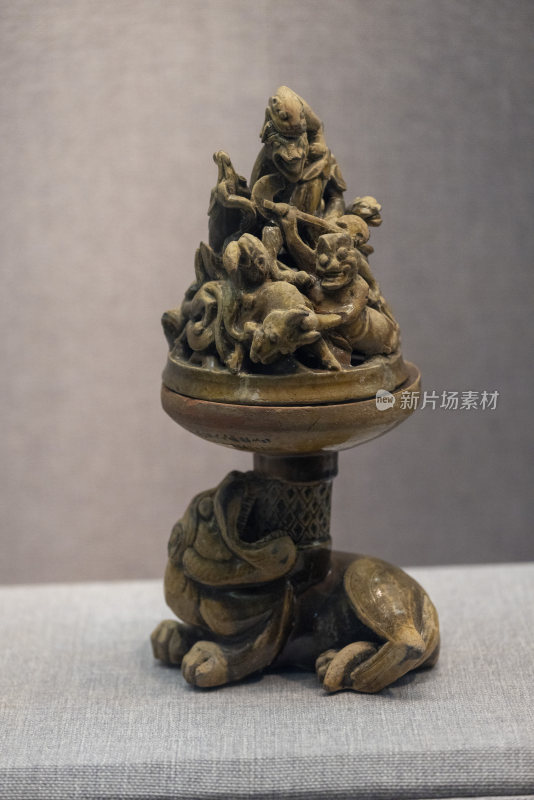 河南博物馆汉代文物釉陶熏炉