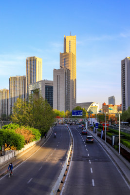 天津北安桥建筑风光