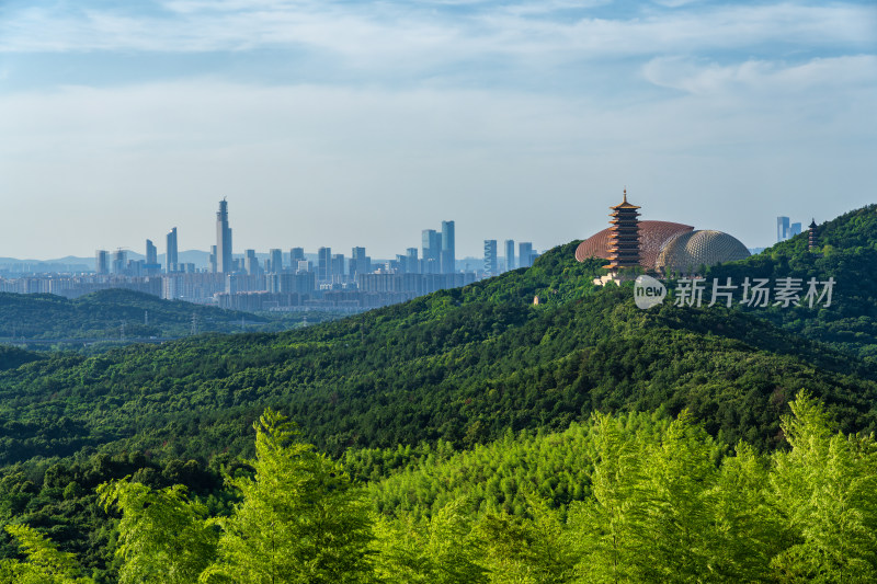 南京牛首山文化旅游区日景风光