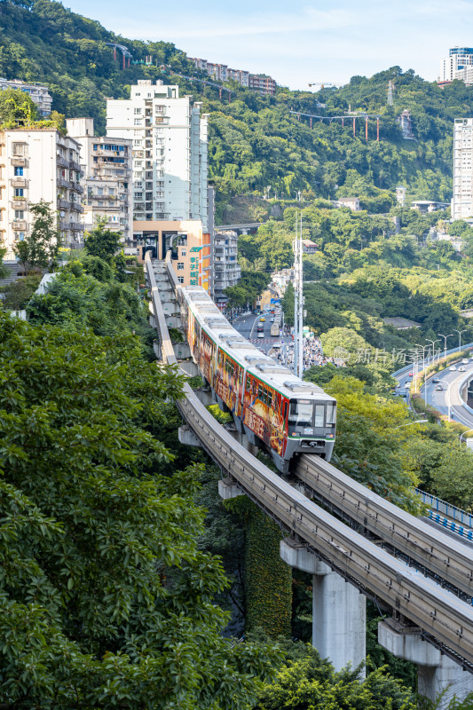 重庆城市地铁风景