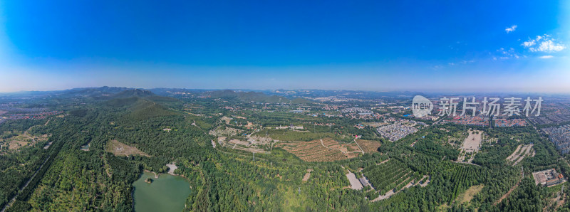 青州山川城市航拍全景图