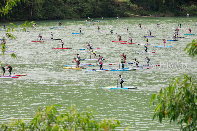 水上运动  浆板比赛  水上竞技