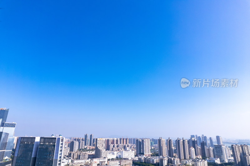 广东惠州市政府及周边建筑航拍摄影图