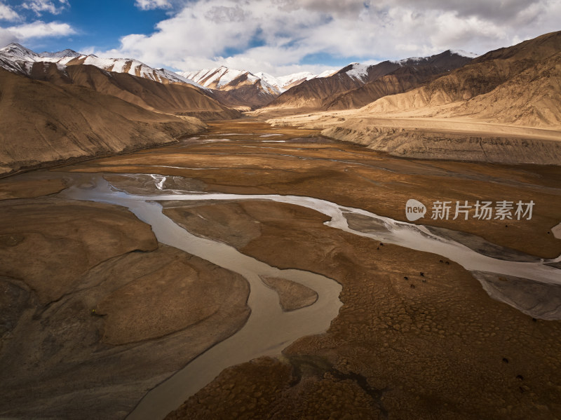 秋天的河谷湿地