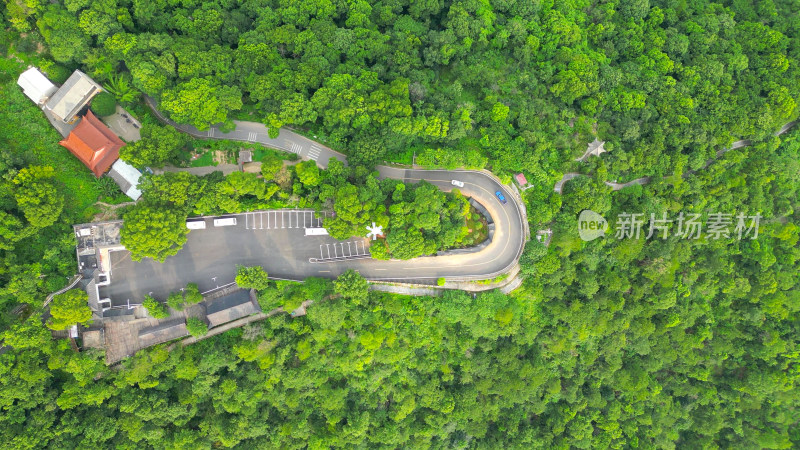 航拍湖北黄石东方山景区