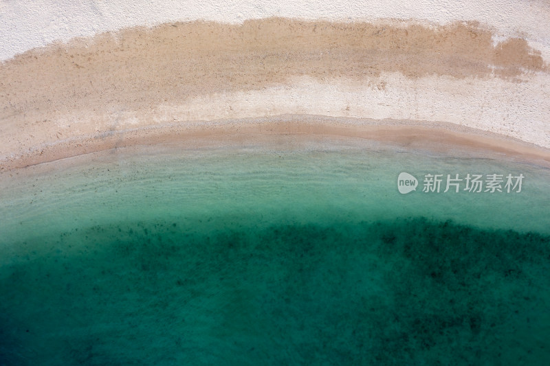 中国香港西贡海滩海水清澈航拍风光