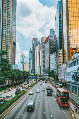 香港中环城市风光