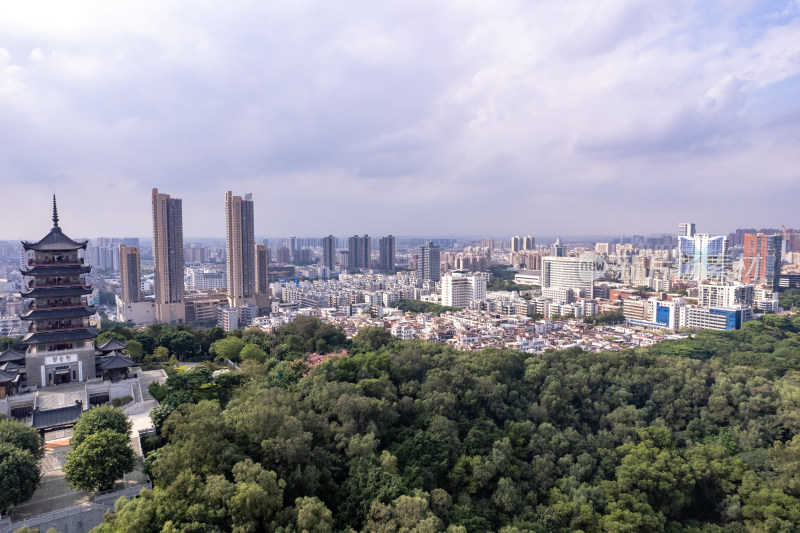 广东佛山城市风光航拍摄影图