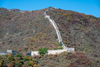 北京，慕田峪长城秋景