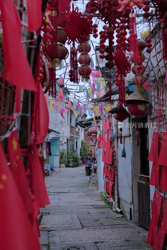 浙江绍兴江南古镇江南水乡旅游打卡徽派建筑