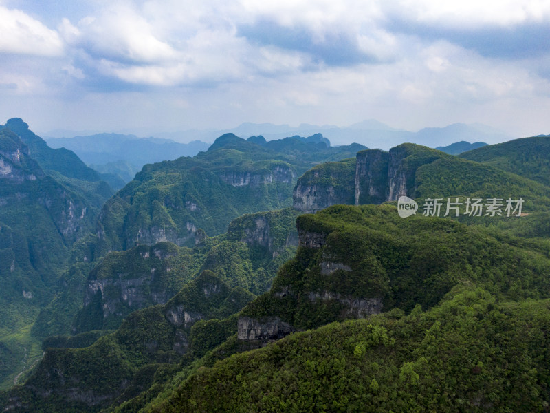 祖国壮丽山河湖南张家界风光航拍摄影图