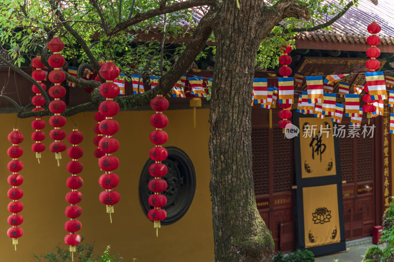 杭州飞来峰景区上天竺法喜禅寺古建筑