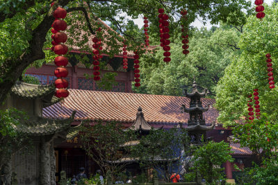 杭州飞来峰景区上天竺法喜禅寺古建筑