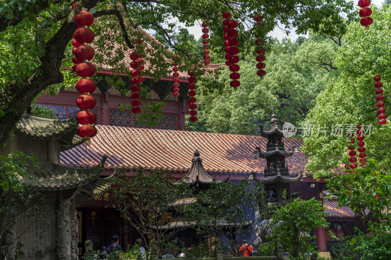 杭州飞来峰景区上天竺法喜禅寺古建筑